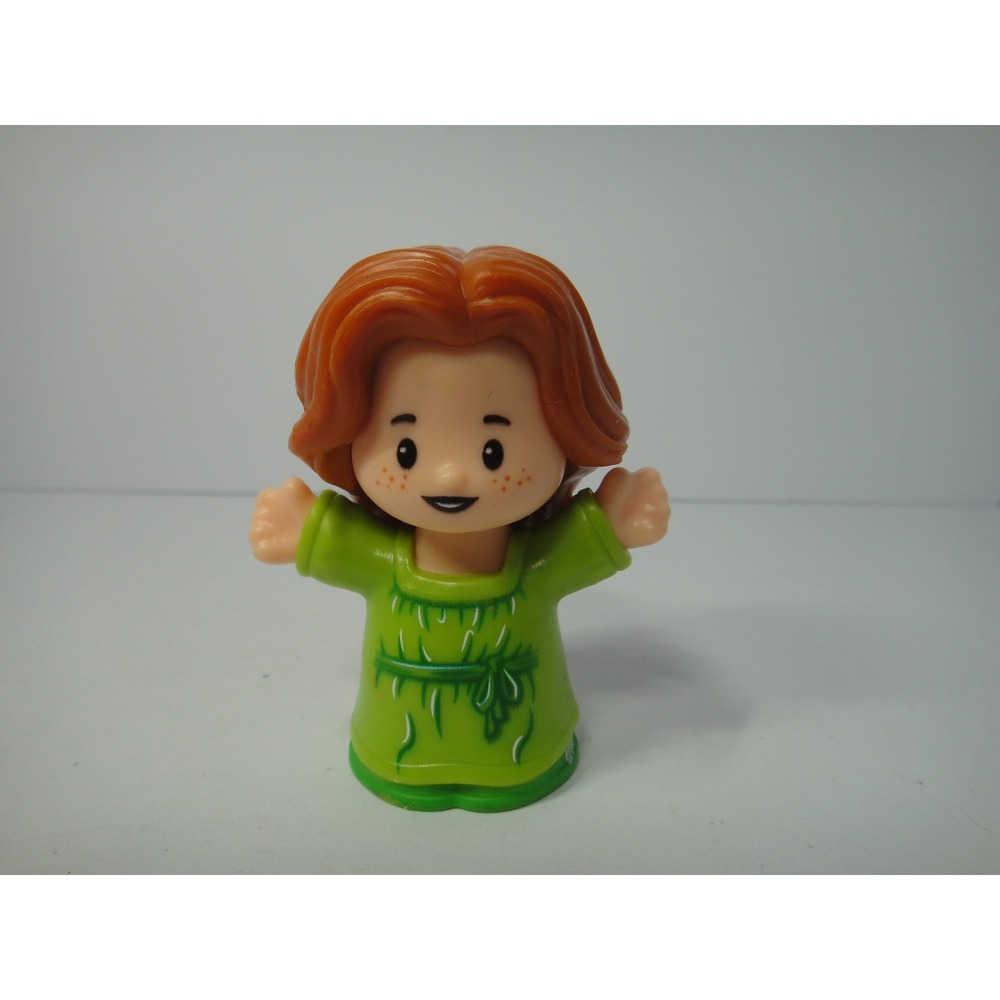 Fisher Price Little People Red Hair Girl Figure Freckles Green Dress Figure 2021